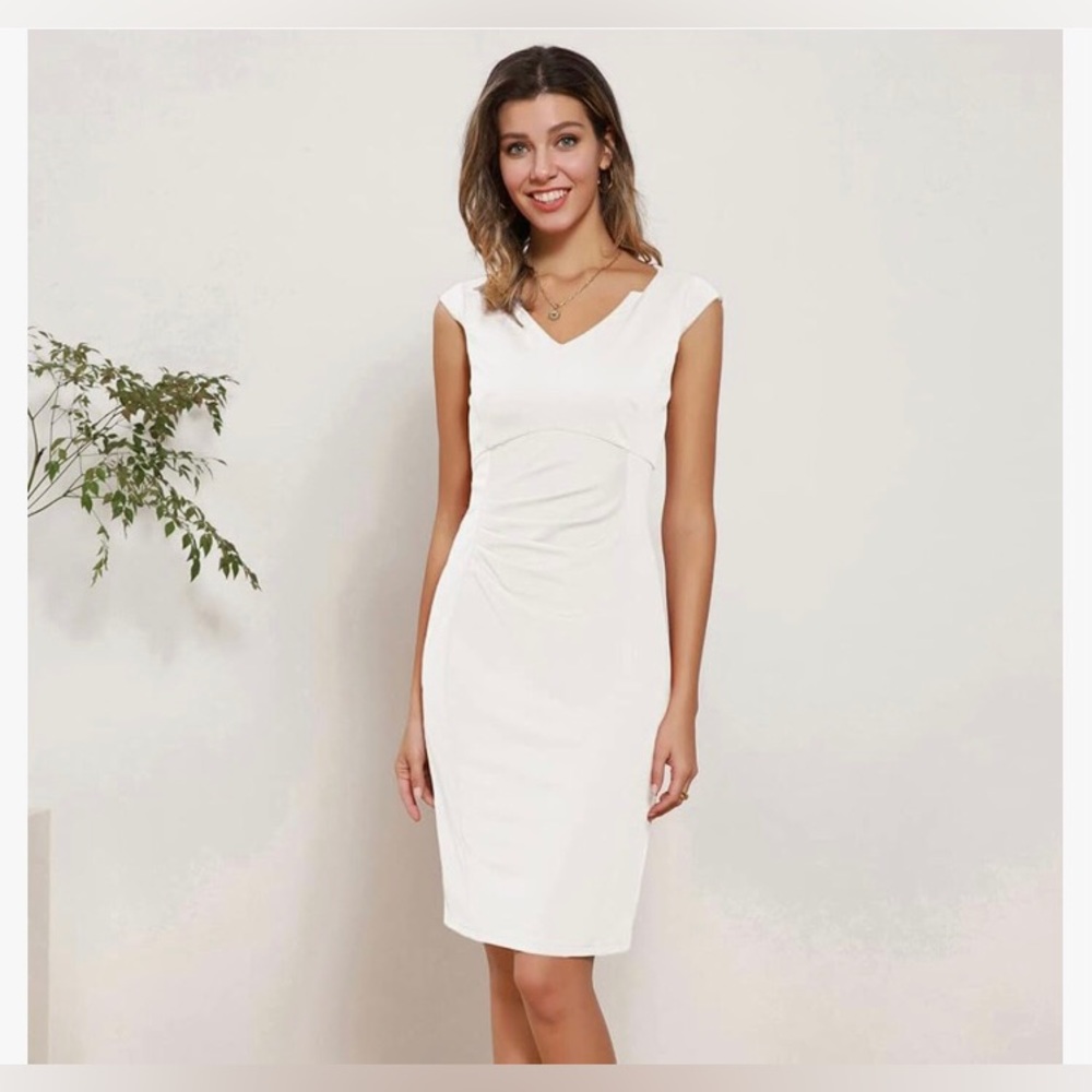 NWT GRACE KARIN Ruched Bodycon Dress, Sz XL - Picture 1 of 6